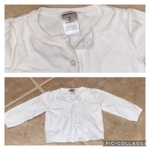 Baby Girl’s Carter’s White Cardigan